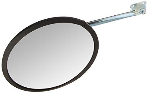 Vision Metalizers 12" Steelback Acrylic Round Convex Mirror, Security Mirror for Retail Stores and Warehouses, Acrylic Mirror for Blind Spots and High-Traffic Areas, Wall Mirror for Home or Office Use