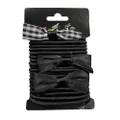 Lylac School Style Hair Band with 2 Bow 18 Piece Set, Black