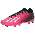 adidas Unisex-Adult X Speedportal.3 Firm Ground Soccer Shoe, Team Shock Pink/Zero Metallic/Black, 12 Women/11 Men