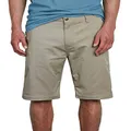 Volcom Mens Vmonty Stretch Chino Shorts, Khaki, 32 US