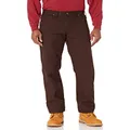 Dickies Men's Relaxed Fit Straight-leg Duck Carpenter Jean, Rinsed Chocolate Brown, 38W x 30L