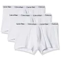 Calvin Klein Men's Cotton Stretch 5-Pack Trunk, 3 White, X-Large