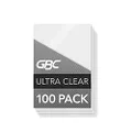 GBC Laminating Sheets, Thermal Laminating Pouches, ID Card Size, 5 Mil, HeatSeal UltraClear, 100 Pack (56005)