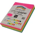 Rainbow A4 75Gsm Fluro Office Paper 500 Sheets, Assorted