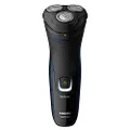 PHILIPS Shaver 1300, Series 1000 Wet & Dry Cordless Electric Shaver with Pop-Up Trimmer and ComfortCut Blades, 1hr Full Charge, Adriatic Blue, S1323/41