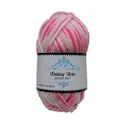 Lylac Homeware Knitting Yarn Multi Color,100 g, Pink/White