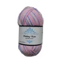 Lylac Homeware Knitting Yarn Multi Color,100 g, Pink/Purple/White