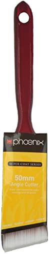 Phoenix Super Coat Plastic Handle Angle Cutter Paint Brush, 50 mm Size