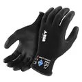 Stealth™ Nitrile Grip-Safe Insulated Work Gloves - Grip-Safe and Puncture-Resistant Seamless Gloves with Enhanced Durability - Black - L