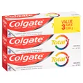 Colgate Total Original Antibacterial Toothpaste Value Pack 3 x 200g, Whole Mouth Health, Multi Benefit
