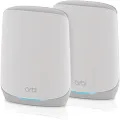 NETGEAR Orbi Whole Home Tri-Band Mesh WiFi 6 System (RBK762S) – Router with 1 Satellite Extender | Coverage up to 5,000 sq. ft, 75 Devices | AX5400 Up to 5.4Gbps