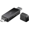 Goobay USB 3.0 – USB-C 2in1 Card Reader, Black
