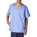 dickies Men's Generation Flex Utility Scrubs V-Neck Shirt, Ceil Blue, X-Small