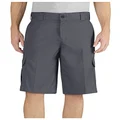 Dickies Men's Flex 13-inch Relaxed Fit Cargo Short, Charcoal, 34
