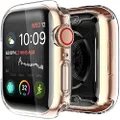 Yolin [2-Pack] All-around TPU Screen Protector Compatible with Apple Watch Series 7 41mm, Soft Protective Case For iwatch 41mm (2 Transparent)