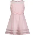 Calvin Klein Girls' Sleeveless Party Dress, Fit and Flare Silhouette, Round Neckline & Back Zip Closure, Sweet Pink, 6