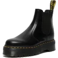 Dr. Martens 2976 Platform Chelsea Boot (4 UK, Black Polished Smooth)