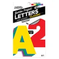 ArtSkills Jumbo 4" Sticky Primary Color Poster Letters and Numbers, 190 Pieces