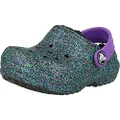 Crocs Toddler and Kids Classic Lined Clog, Starry Skies Glitter, 6 Big Kid