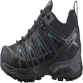 Salomon Men's X Ultra Pioneer Climasalomon Waterproof Hiking Shoes, Black/Magnet/Bluesteel, 11