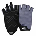 Nivia Python Gym Gloves (Black/Grey, Size - Extra Large) | Material - Leather | Weight Lifting Gloves | Exercise Gloves | Fingerless Grip Gloves | Fitness Gloves | Waterproof Gloves