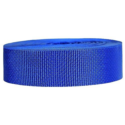 Strapworks Lightweight Polypropylene Webbing - Poly Strapping for Outdoor DIY Gear Repair, Pet Collars, Crafts – 1.5 Inch x 25 Yards - Royal Blue
