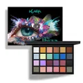 Klara Cosmetics 24 Shade Eyeshadow Palette Ibiza glamorous shimmers bold mattes strong pastel tones long lasting full pigment