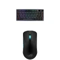 ASUS ROG Azoth 75% Wireless Custom Gaming Keyboard and ASUS ROG Harpe Ace Aim Lab Edition Wireless Pro Gaming Mouse