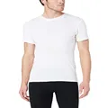 baselayers Men's Pure Australian Merino Wool Thermal T-Shirt 200gsm 1x1 Rib, Ivory, XL (Chest 105cm)