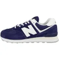 New Balance Men's 574 V2 Spilled Paint Sneaker, Blue/White, 8 US