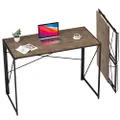 Writing Computer Desk Modern Simple Study Desk Industrial Style Folding Laptop Table Home Office Brown Notebook Desk