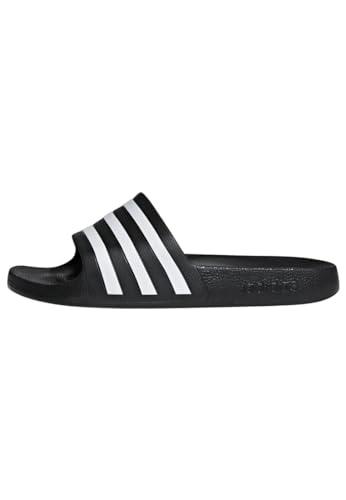 Adidas Men's Adilette Aqua Slides, Core Black / Cloud White / Core Black, Size 7