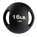 Body-Solid Tools Exercise Dual Grip Medicine Ball, Black, 11.4 kg