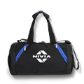 Nivia Beast Gym Bag | Polyester (Black/Blue, Standard) Duffel | Shoulder Bag | Fitness Bag | Sports & Travel Bag | Kit Bag | Separate Shoes Compartment | Unisex Gym Bags | Men & Women