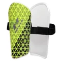Nivia Wisdom - 2018 Plastic Shin Guard for Youth (Green, Small) | for Football Games Matches, Training | Light Weight & Breathable