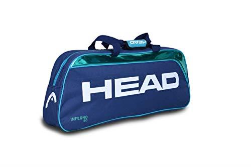 Head Inferno 50 Polyester Badminton Kit Bag, 75 x 10 x 27 cm Size, Blue/FL.Orange/Green