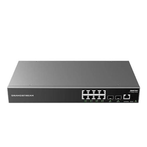Grandstream Enterprise 8 Gigabit 2 SFP Ports Layer 2+ Managed Network Switch