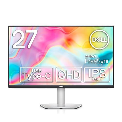Dell 27 USB-C Monitor - S2722DC - QHD 2560 x 1440 at 75 Hz - 4 ms - AMD FreeSync - Speakers - Stereo - Tilt -5/+21 - -5/+21 - Swivel 60 - Rotation Angle 180 - Height Adjustment 4.3 in - Gray
