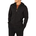 Amazon Essentials Men's Full-Zip Hooded Fleece Sweatshirt (Available in Big & Tall), Black, Medium