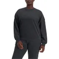 Bonds Women's Essentials Move Fleece Pullover, Black Galaxy Marle, X-Large