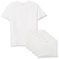 Amazon Essentials Men's Crewneck T-Shirt, Pack of 6, White, Small