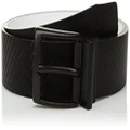 Nike Men's Carbon Fiber-Texture Reversible Belt, Black/White, 32