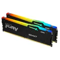 Kingston Fury Beast RGB 32 GB (2 x 16 GB) CL36 6000MT/s DDR5 Desktop Gaming RAM Memory, Black