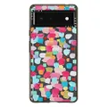 CASETiFY Impact Case for Google Pixel 6 - Magenta Confetti - Clear Black