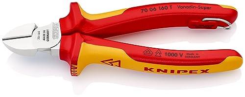 Knipex 1000 V Tethered Diagonal Cutter, 160 mm x 54 mm x 28 mm Size