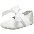Ralph Lauren Layette Briley Ballet Crib Shoe (Infant/Toddler),Champagne Satin,4 M US Toddler