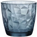 Bormioli Rocco Diamond DOF Ocean Glass, Set of 4, 4 Count (Pack of 1), Blue