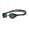 arena Cobra Ultra Swipe Racing Swim Goggles for Men and Women, Non-Mirror Lens, Anti-Fog, UV Protection, Dark Smoke/Black/Blue
