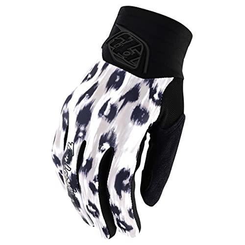 Troy Lee Designs Women's 22 Luxe Wild Cat Printed Glove, White, XX-Large