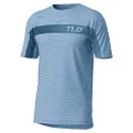 Troy Lee Designs Skyline Short Sleeve Jet Fuel Jersey, Ice Blue/Red, Small